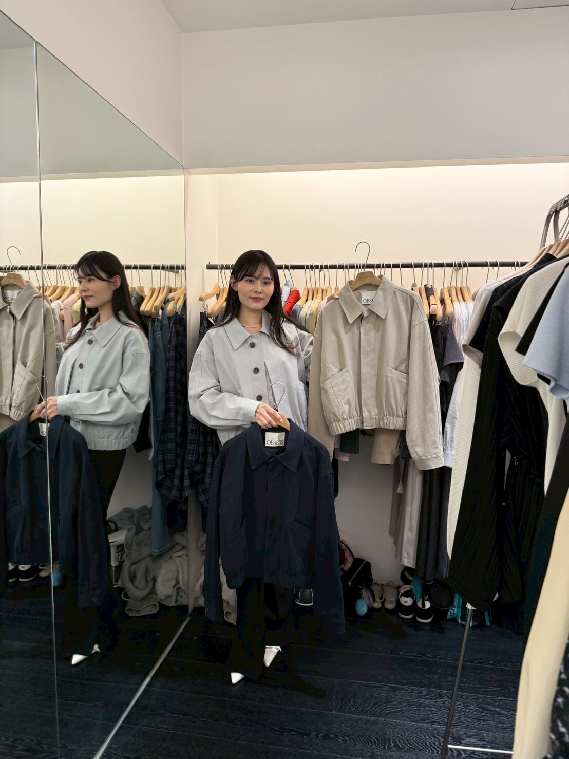 OB5509 反領夾克牛仔外套 *特價* (優惠碼同充值購物金不適用)