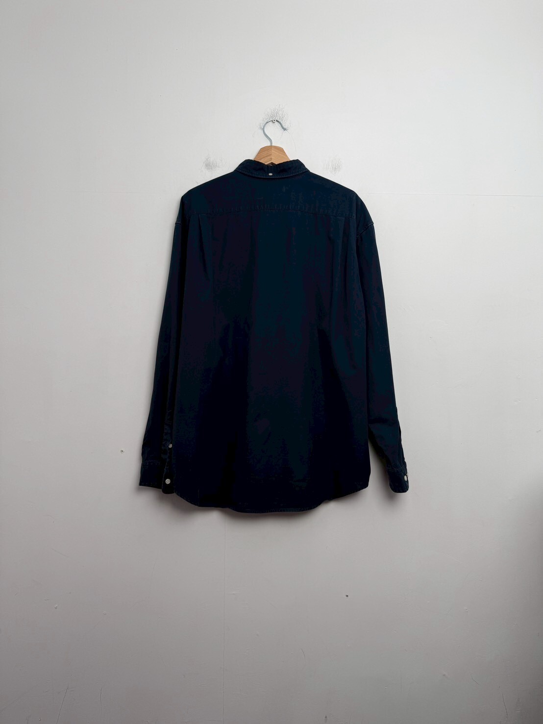 SUPREME 23FW SMALL BOX SHIRT NAVY SIZE L