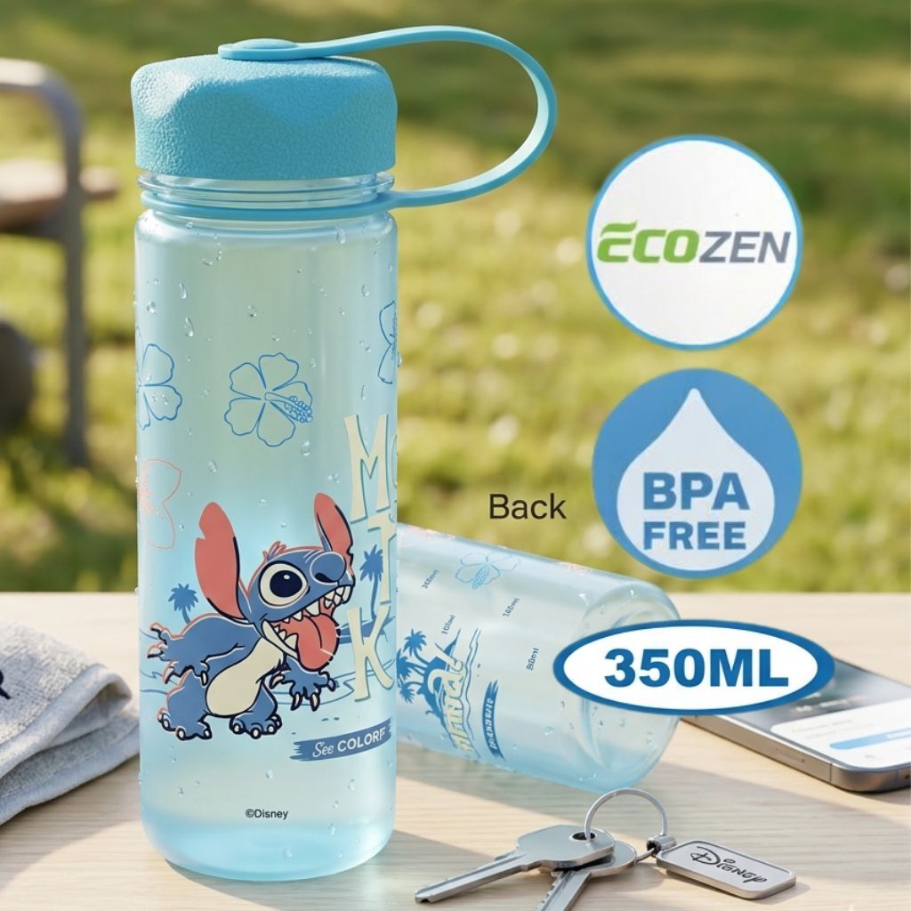 迪士尼史迪仔 - 便攜式運動水樽(350ml)