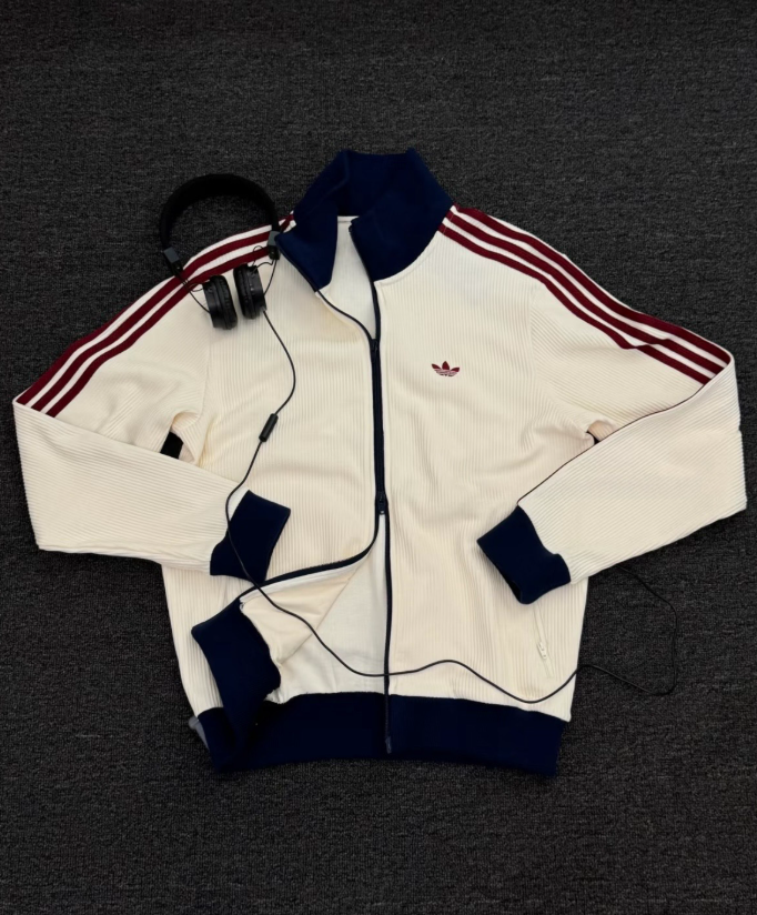 ADIDAS ORIGINALS 華夫格 立領外套 雙拉鍊 三葉草  奶油白 灰藍 抹茶綠  KY5769 KY5770 KZ2914