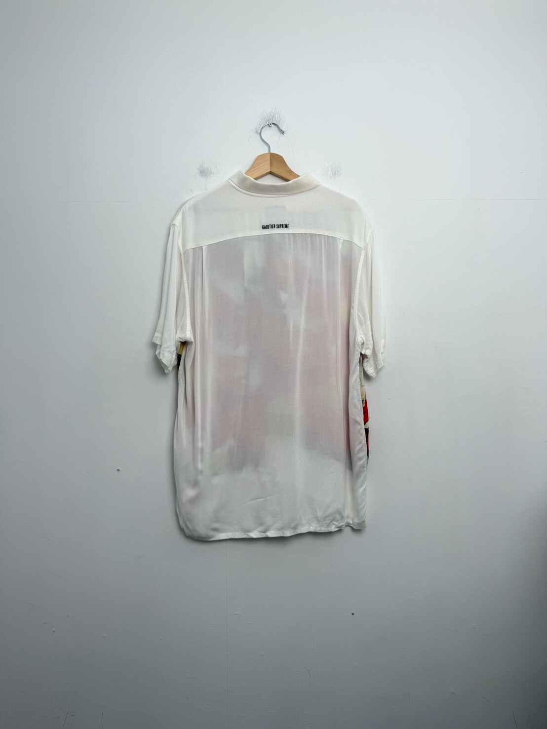 SUPREME X JEAN PAUL GAULTIER FLOWER POWER RAYON SHIRT SIZE XL