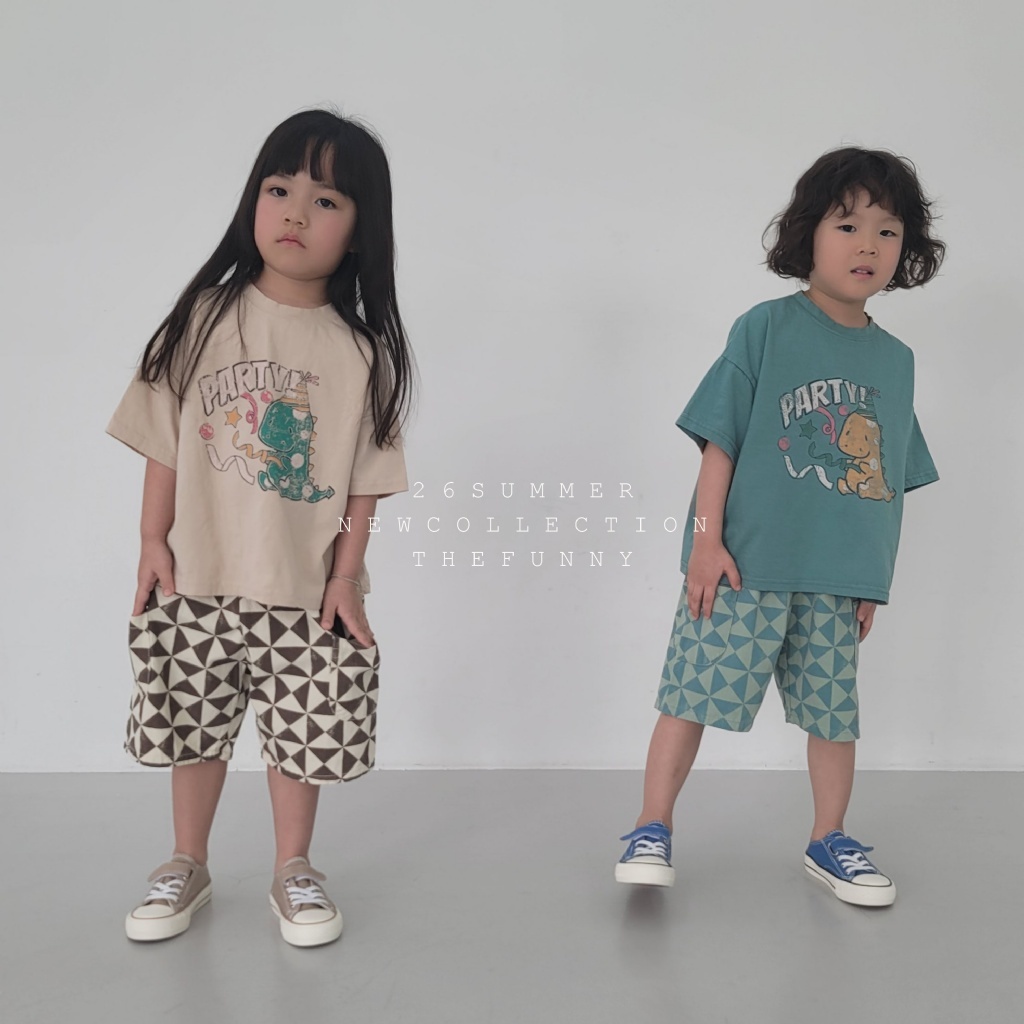 正韓夏thefunny 派對恐龍上衣