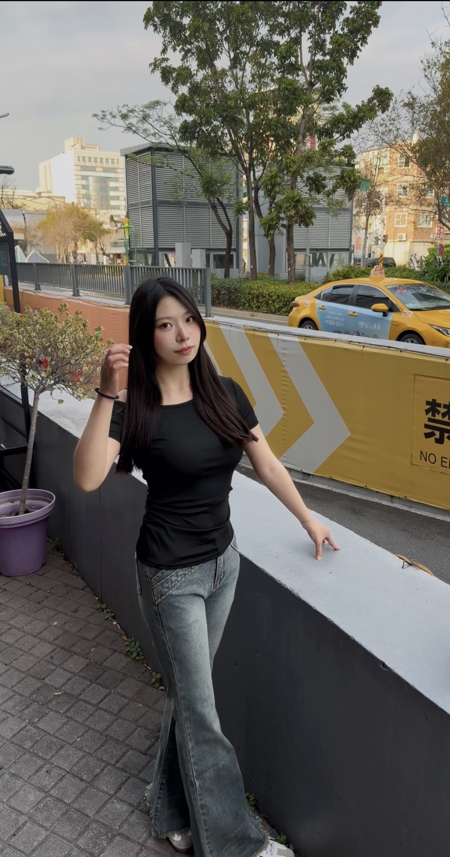 美式復古修身顯瘦收腰短袖