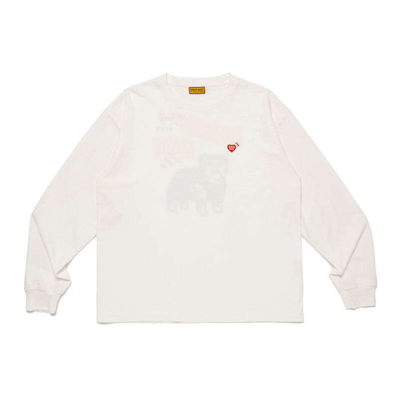 2026SS HUMAN MADE GRAPHIC L/S T-SHIRT 正面愛心 吊帶褲 鬥牛犬 長T 現貨 HM31CS037