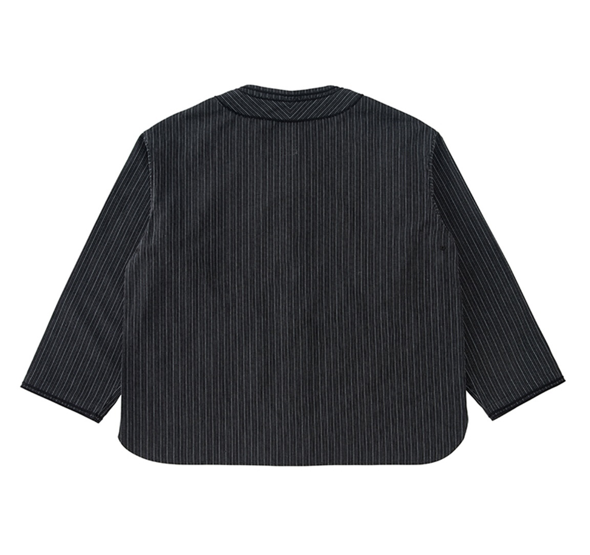 LAST PCS: VISVIM DUGOUT L/S SANTOME - BLACK SIZE 4 PRE ORDER ITEM (預訂中)