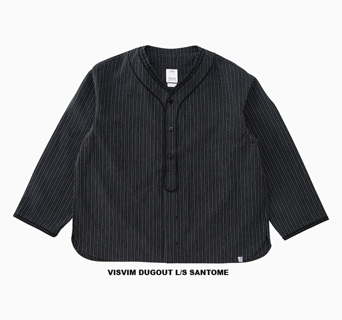 LAST PCS: VISVIM DUGOUT L/S SANTOME - BLACK SIZE 4 PRE ORDER ITEM (預訂中)