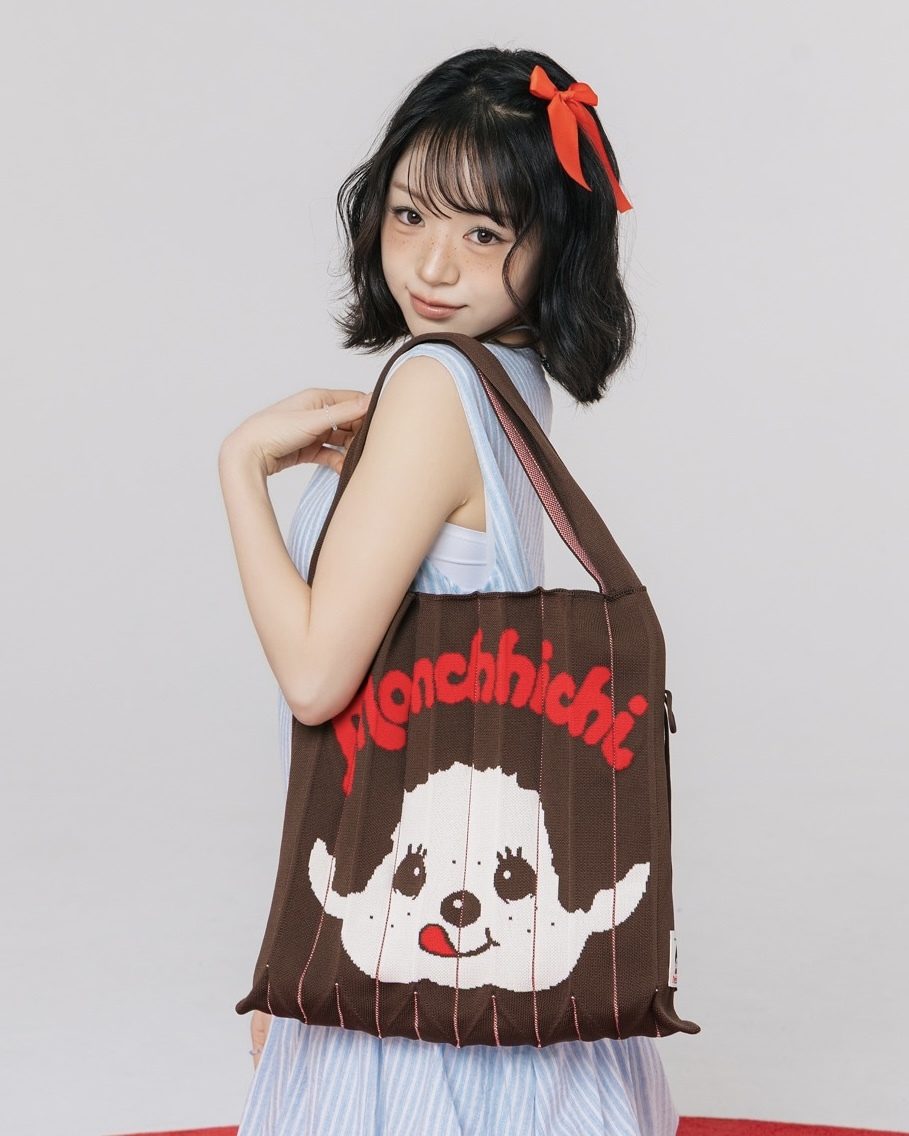 🇰🇷 JOSEPH AND STACEY X LUCKY PLEATED KNIT LARGE MONCHHICHI BOY 夢奇奇 蒙奇奇 聯名款 針織包 風琴包 手提包 單肩包 / 預購