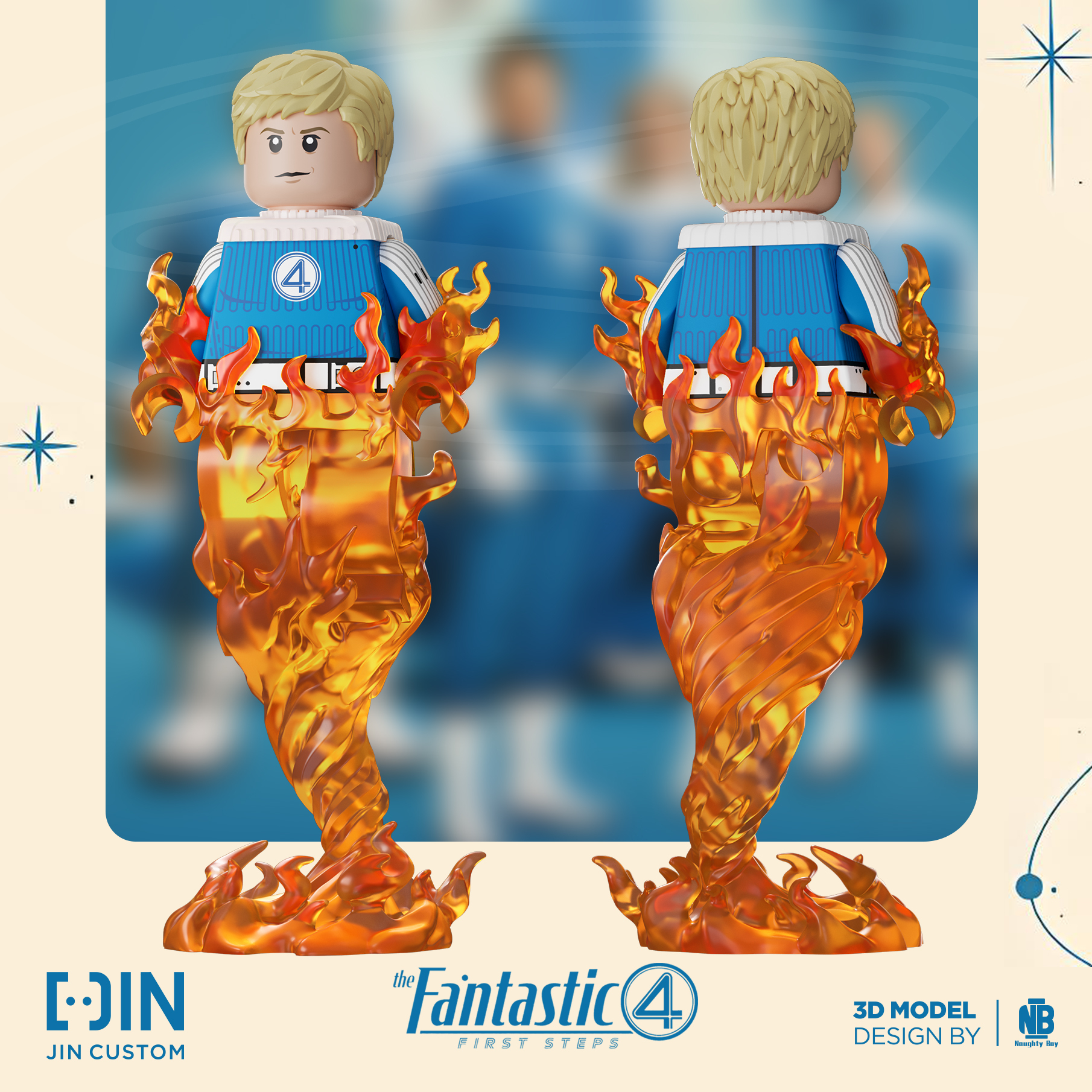 [Jin Custom][Preorder] The Fantastic Four - Human Torch [PADprinted]