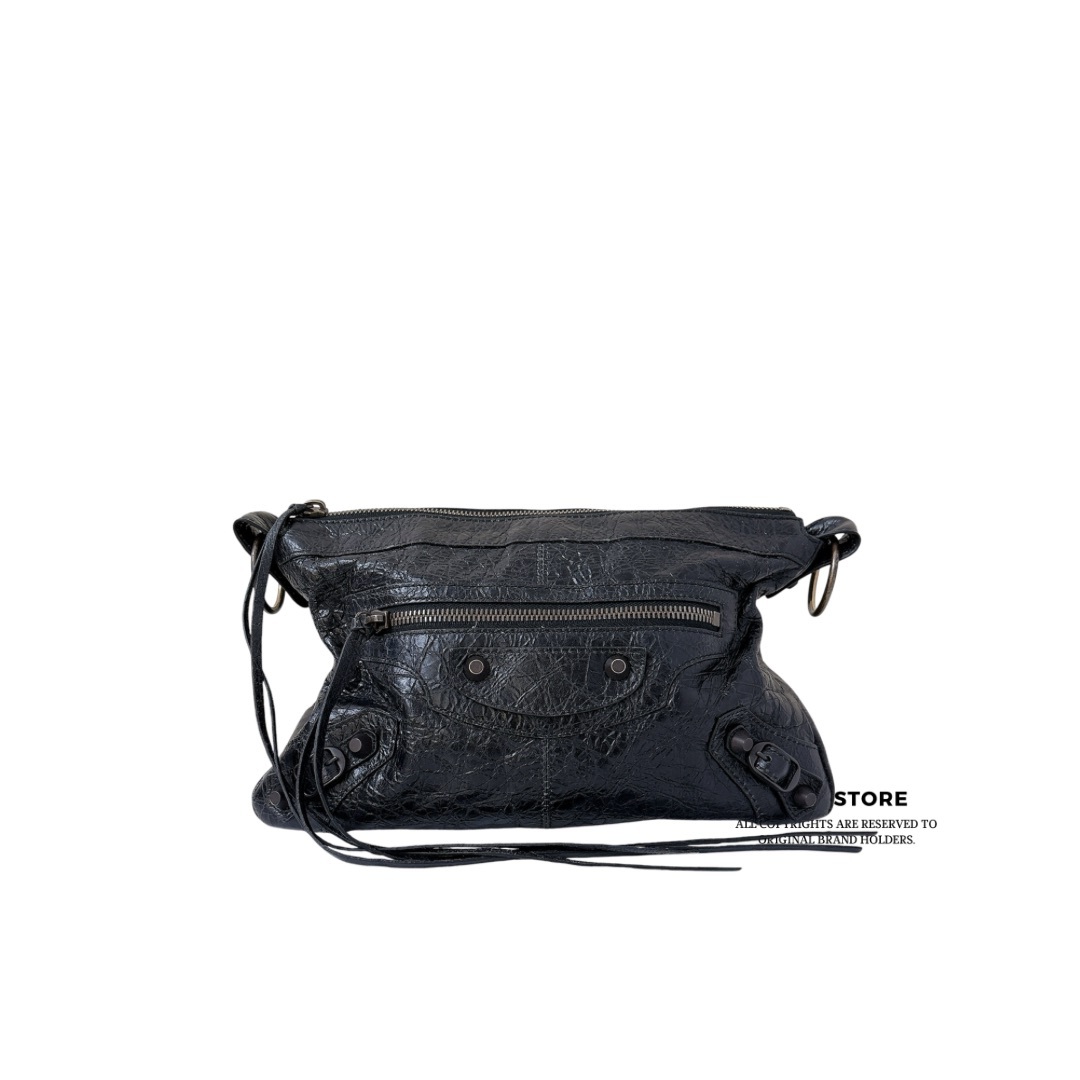 Balenciaga Le City Moto Small shoulder bag - Black / BHW