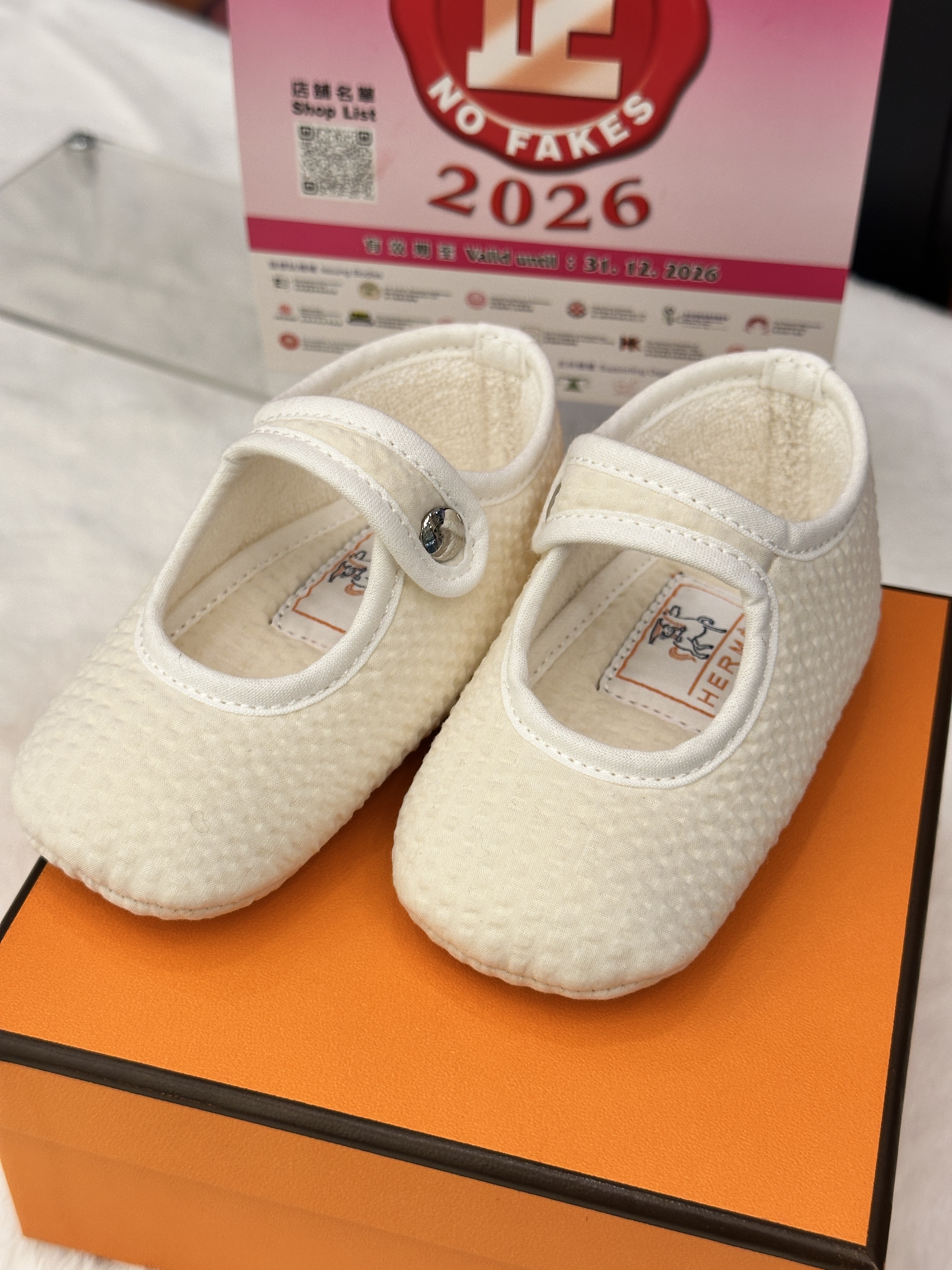Hermes Baby Chaussons Shoes Cabriole Size 19