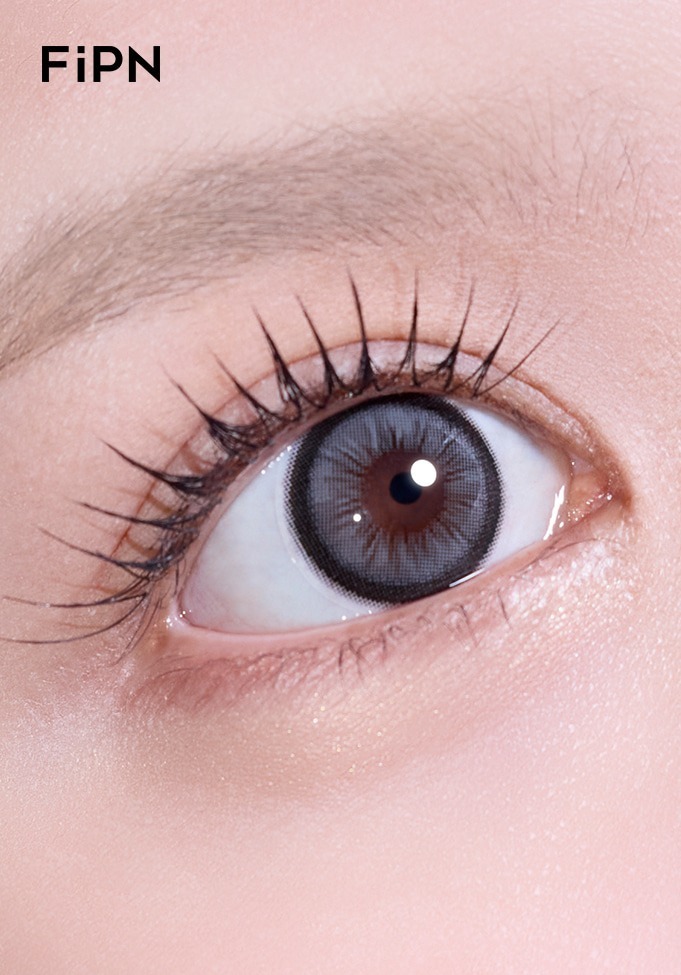 [月拋] FiPN Kitsuki 1 Month Charcoal｜月拋彩妝隱形眼鏡｜每盒2片