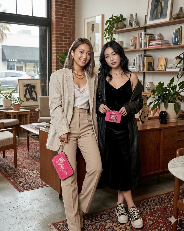 【預購】JUICY COUTURE H031319 經典絲絨手挽包連散紙包套裝