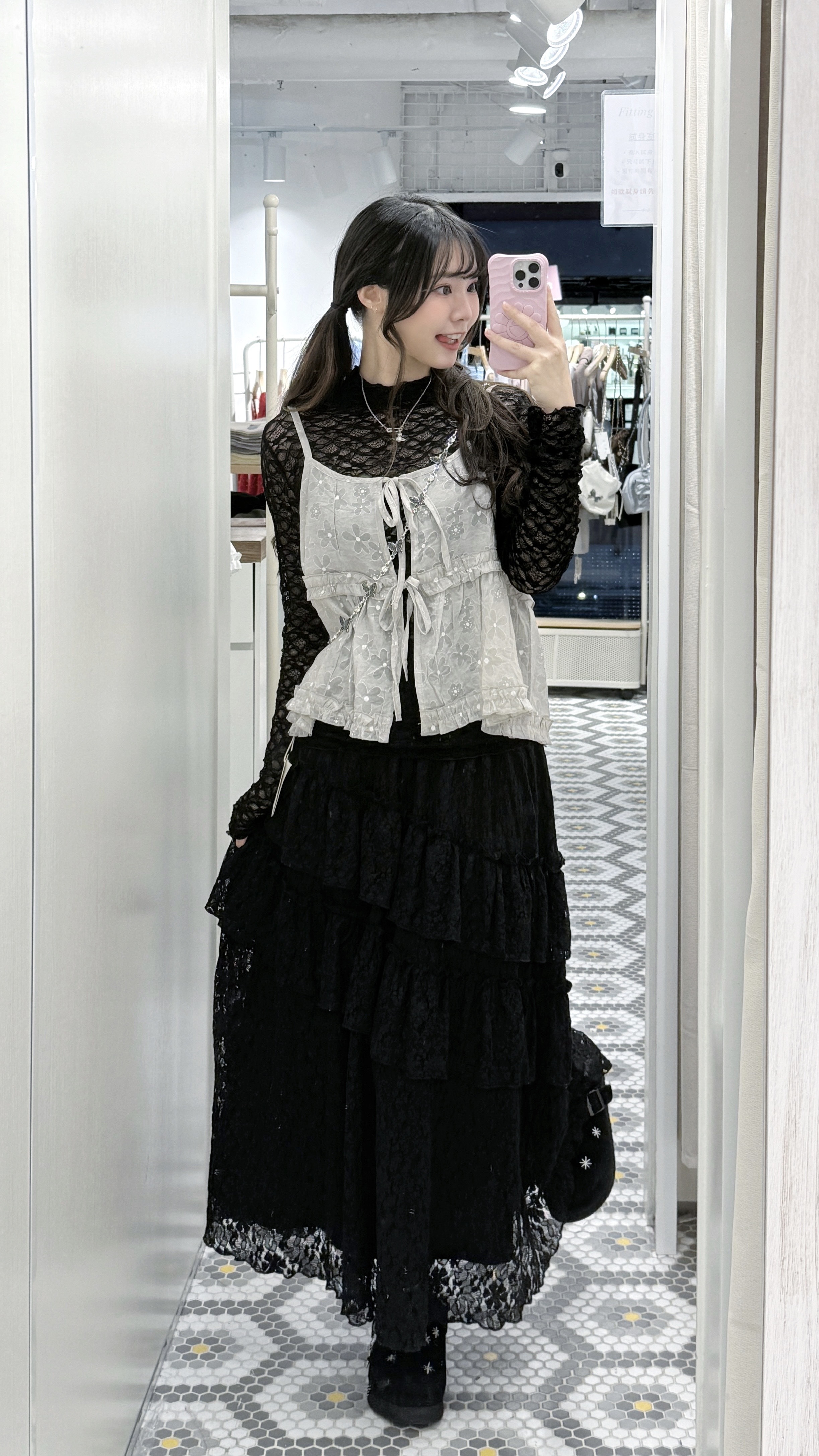 EA1231｜ 糖果色系日系花花PRINT吊帶🌷𖤣𖥧𖥣