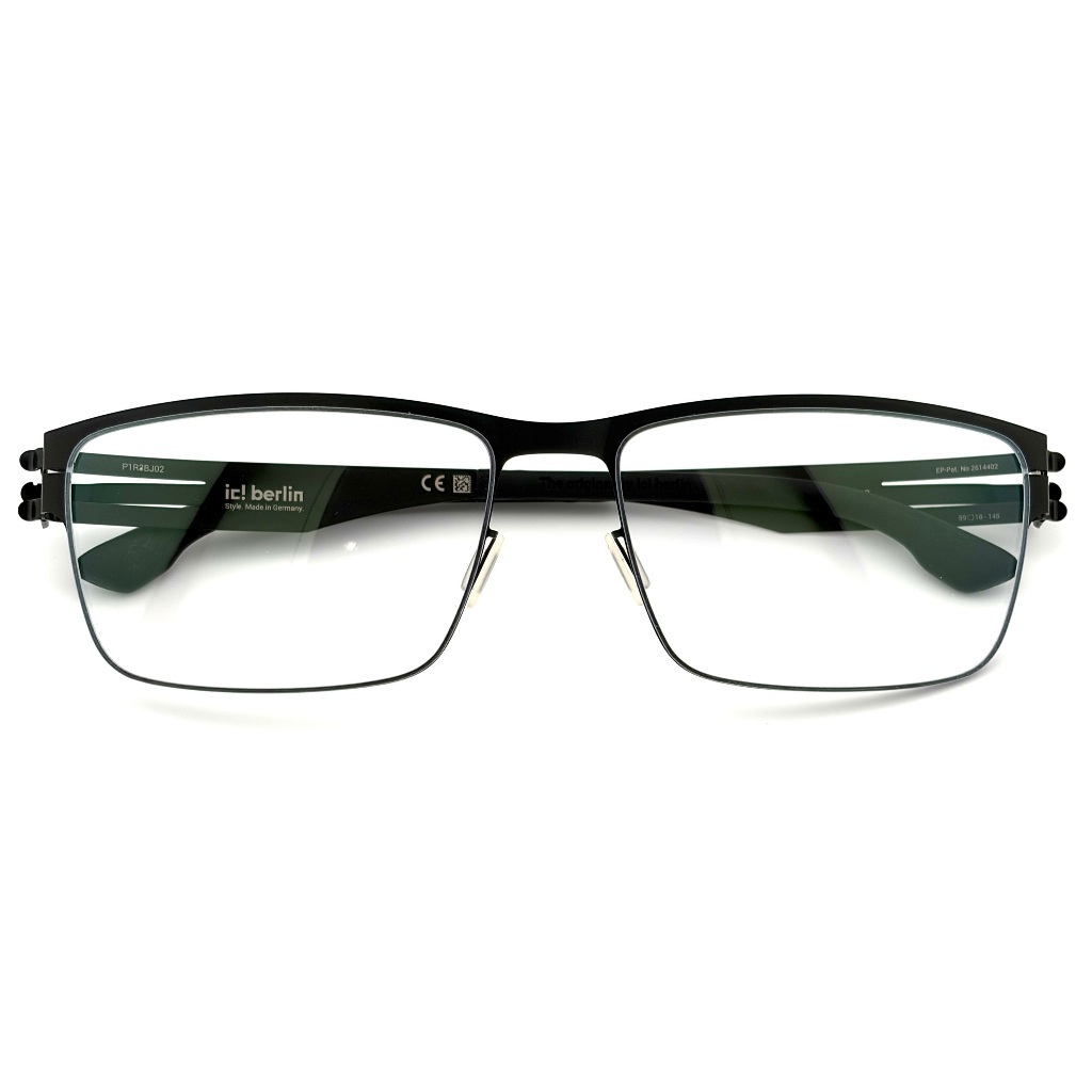 【ic! berlin】Hania L Large Black-59mm光學眼鏡(IC5163 002)