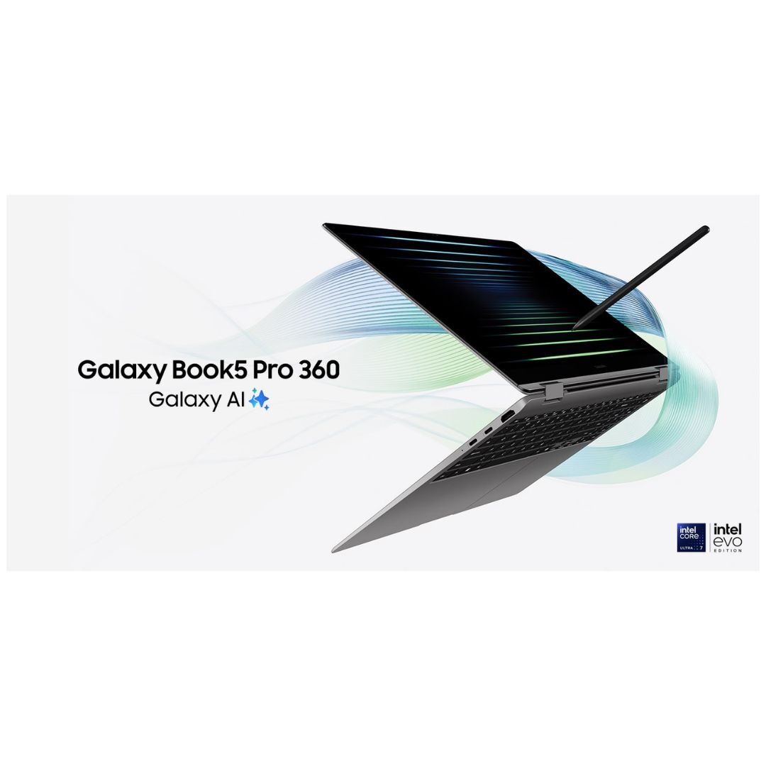 Samsung Galaxy Book5 Pro 360 Galaxy AI 筆記型電腦 (16", Core Ultra 7, 32GB), a Copilot+ PC