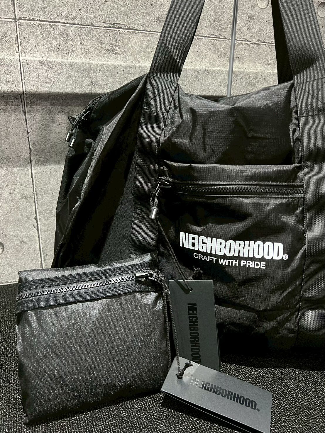 NEIGHBORHOOD 尼龍材質 中型旅行袋 收納袋