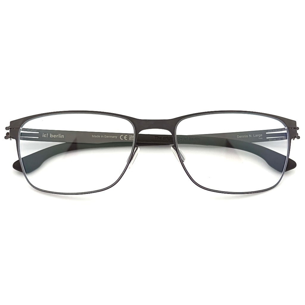 【ic! berlin】Dennis N Large Teak-56mm光學眼鏡(IC5006 049)