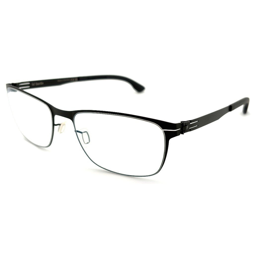 【ic! berlin】Dennis N Large Black-56mm光學眼鏡(IC5006 002)