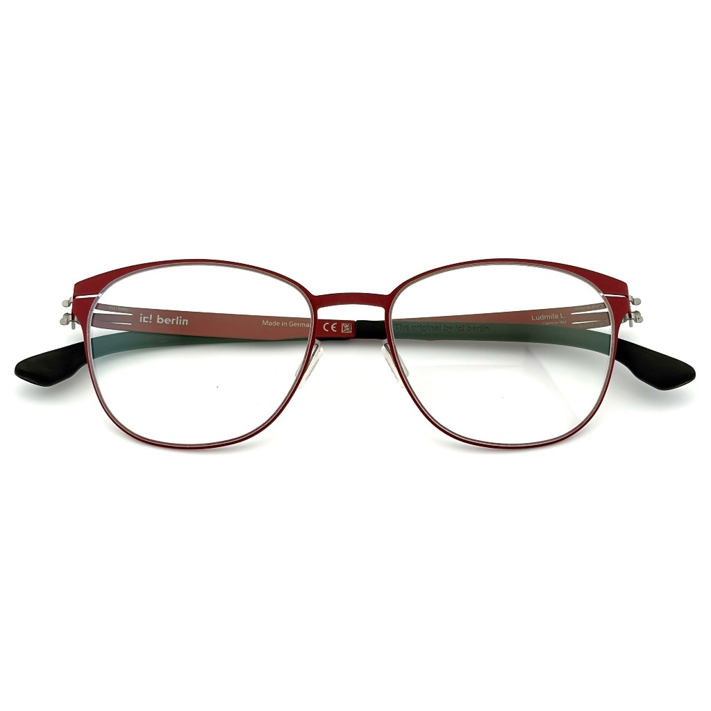 【ic! berlin】Ludmila L Carmine Red-51mm光學眼鏡(IC5033 067)