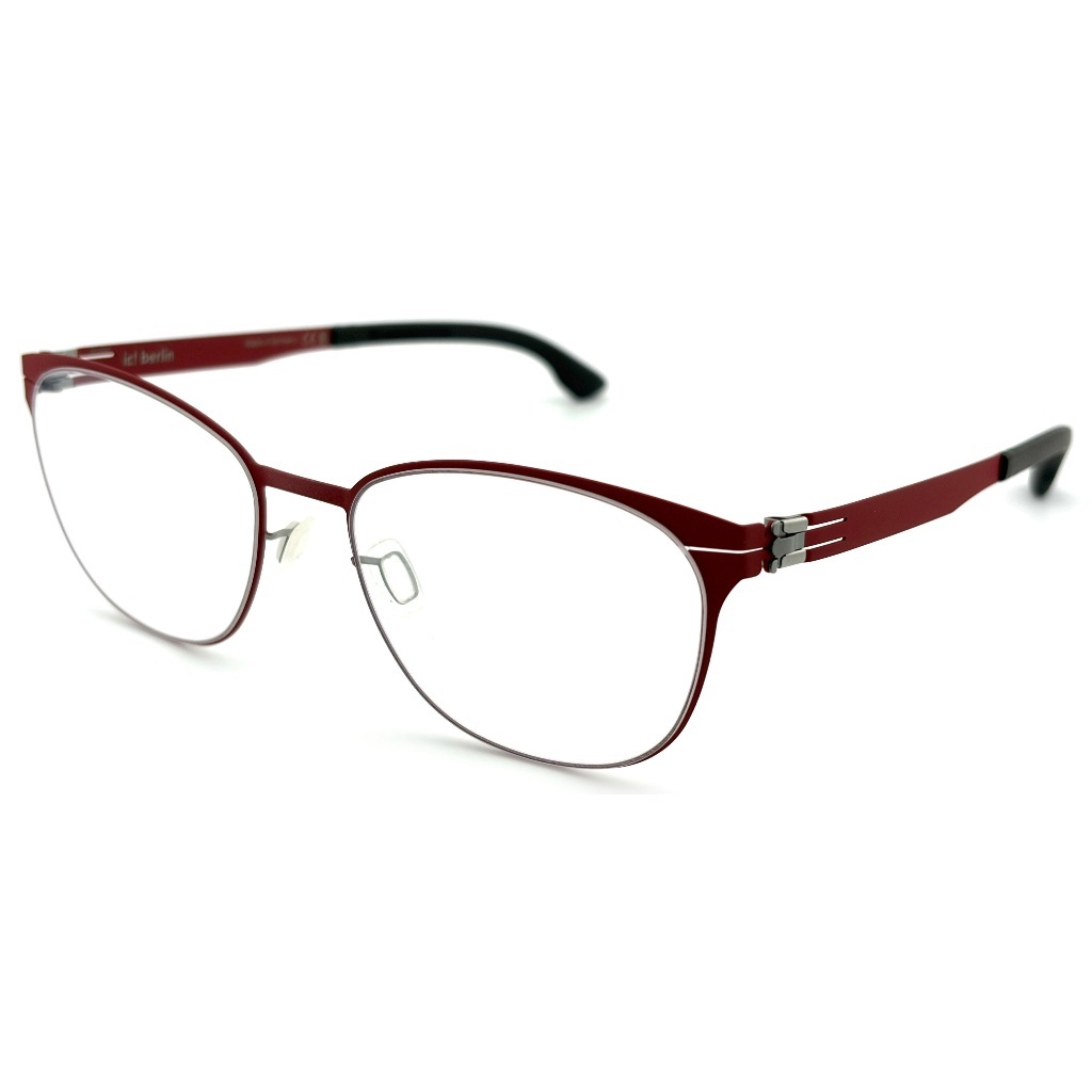 【ic! berlin】Ludmila L Carmine Red-51mm光學眼鏡(IC5033 067)