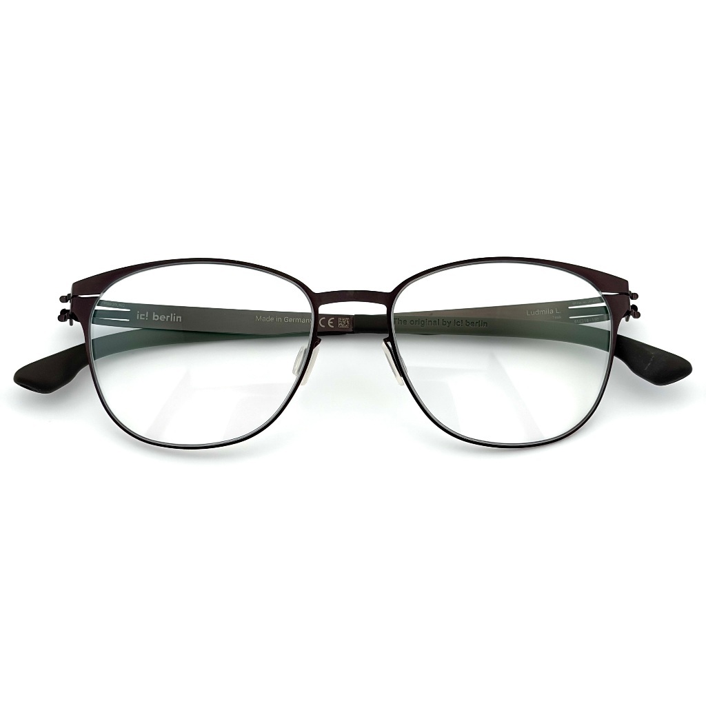【ic! berlin】Ludmila L Teak-51mm光學眼鏡(IC5033 049)