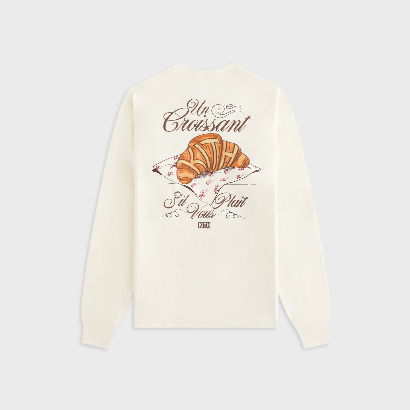 2026SS Kith Treats Croissant Long Sleeve Pocket Tee 牛角麵包 口袋 長T 現貨 kht030242-104