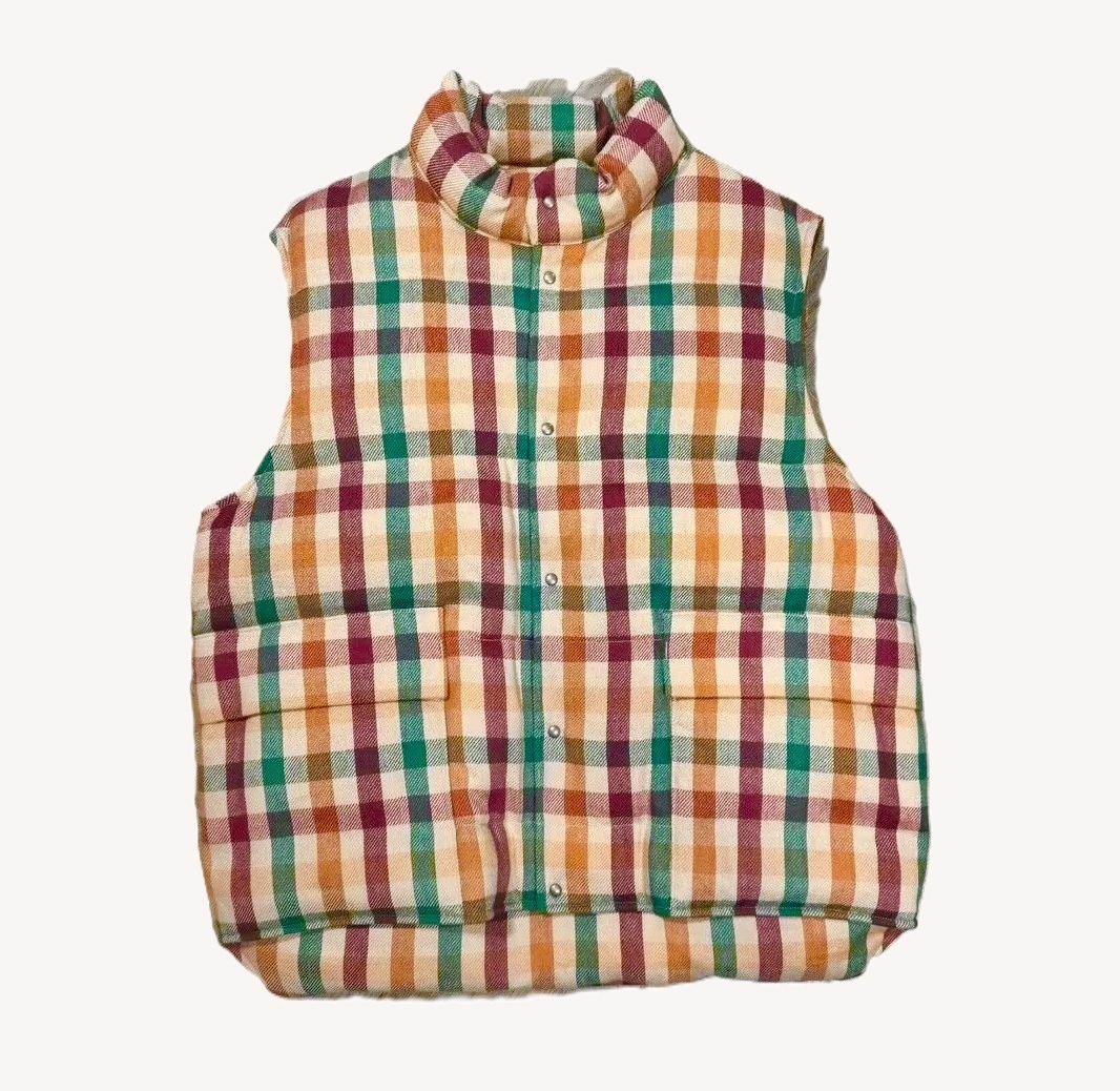 LAST PCS: VISVIM WALKER DOWN VEST CHECK - SIZE 3 PRE ORDER ITEM (預訂中)