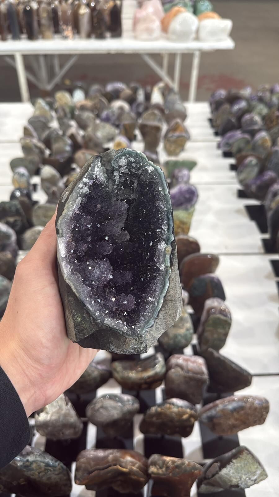 WL266 黑銀河紫水晶鎮 SSS級別 A266 0.8 kg