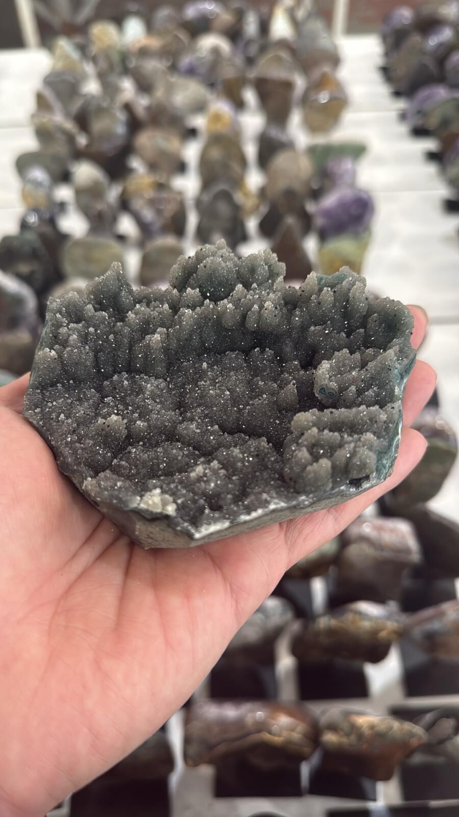 WL261 黑銀河紫水晶鎮 SSS級別 A261 0.3 kg