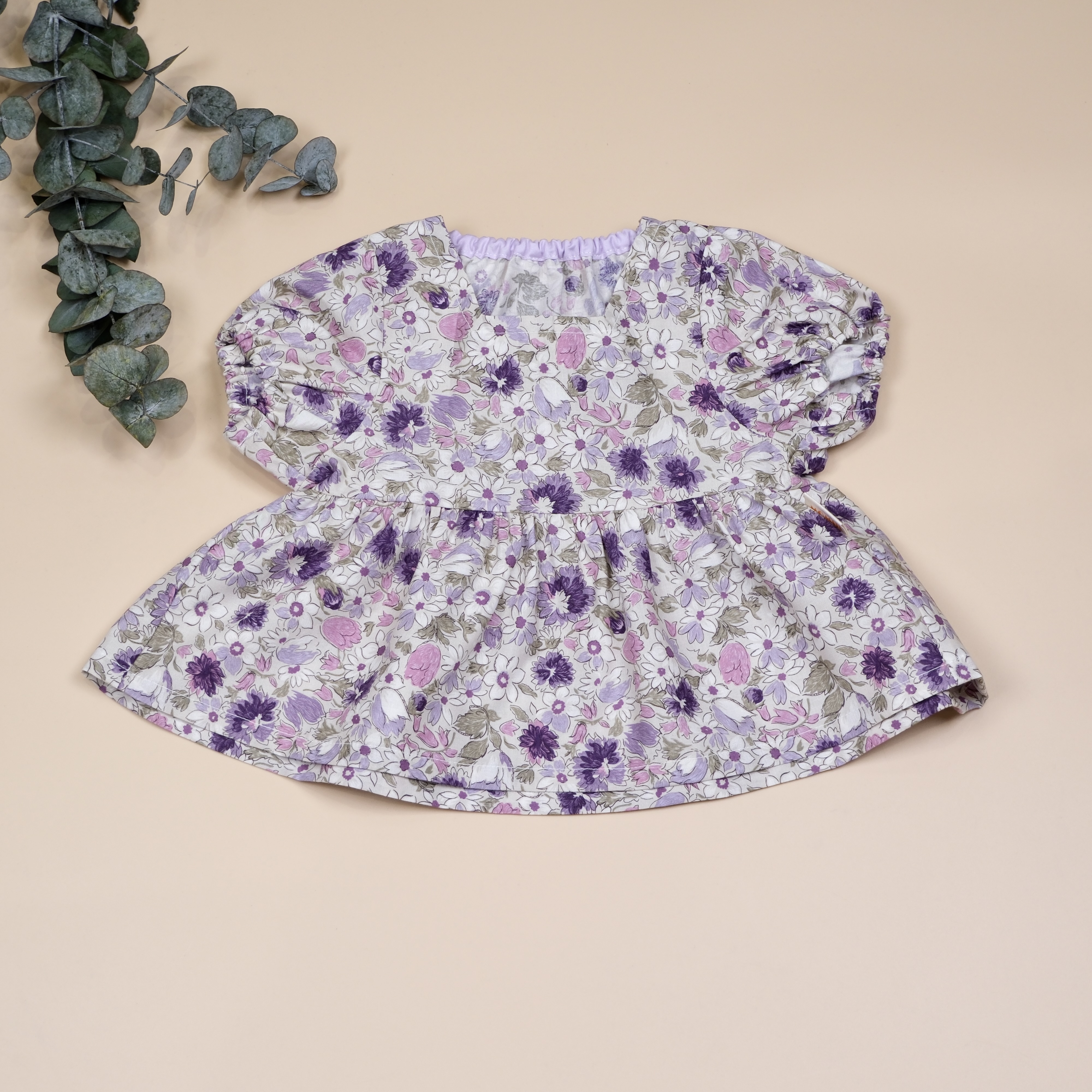 Jardin Doux 柔霧花園套裝系列 ✤ 薰紫 ✤ 手作花園上衣泡泡短褲套裝