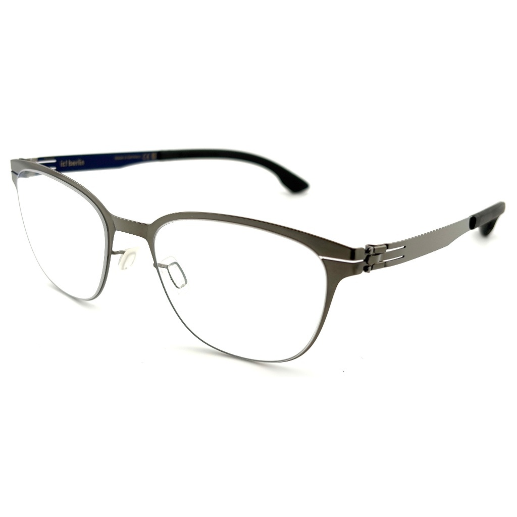 【ic! berlin】Marla Shiny Graphite Blue-51mm光學眼鏡(IC5138 086)