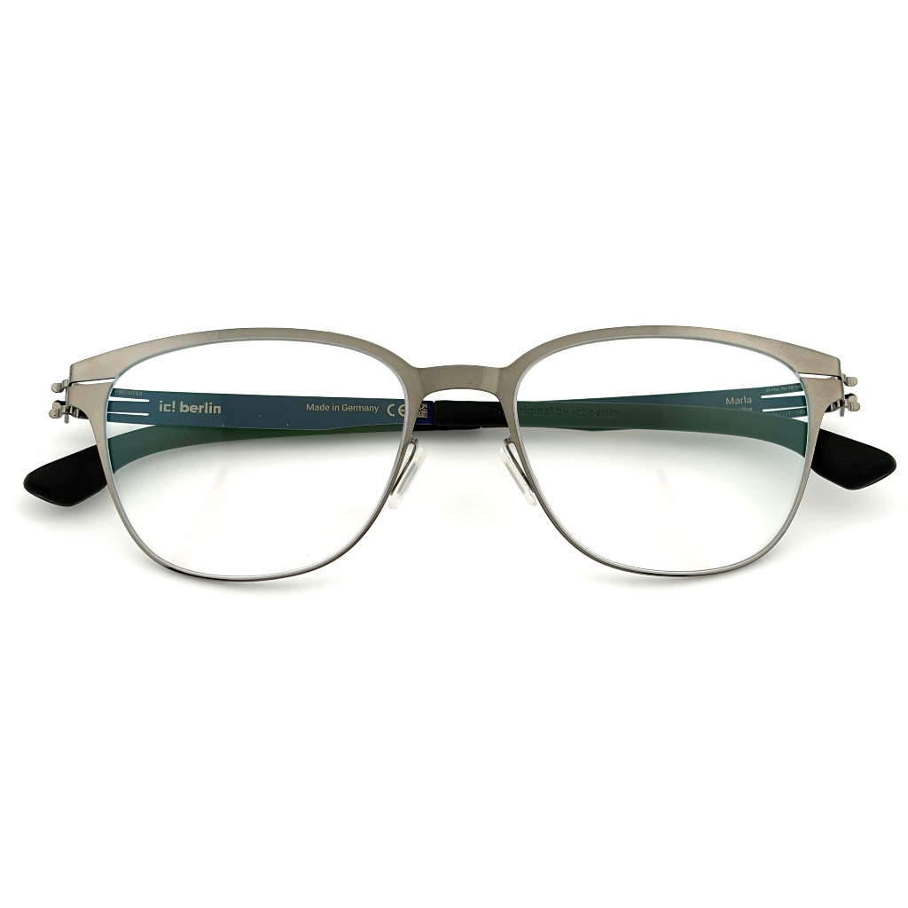 【ic! berlin】Marla Shiny Graphite Blue-51mm光學眼鏡(IC5138 086)