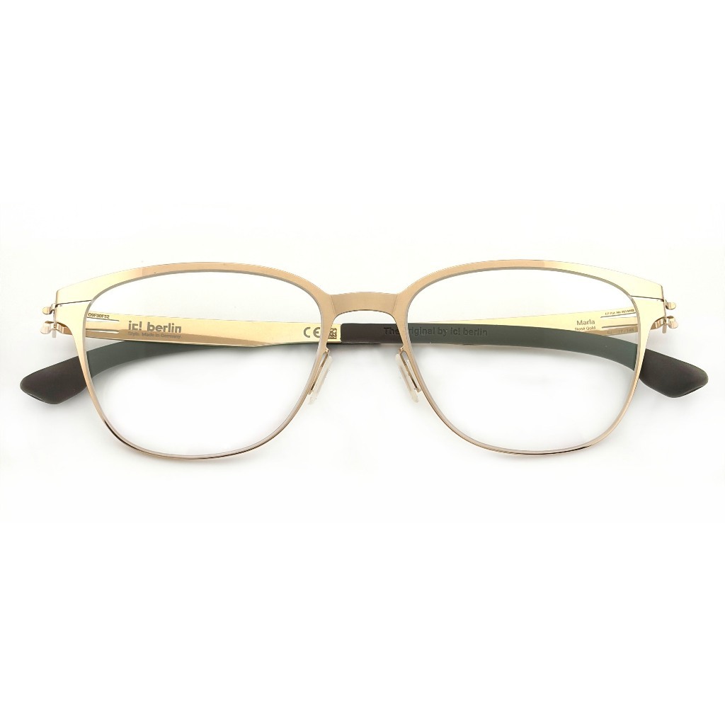 【ic! berlin】Marla Rose Gold-51mm光學眼鏡(IC5138 028)