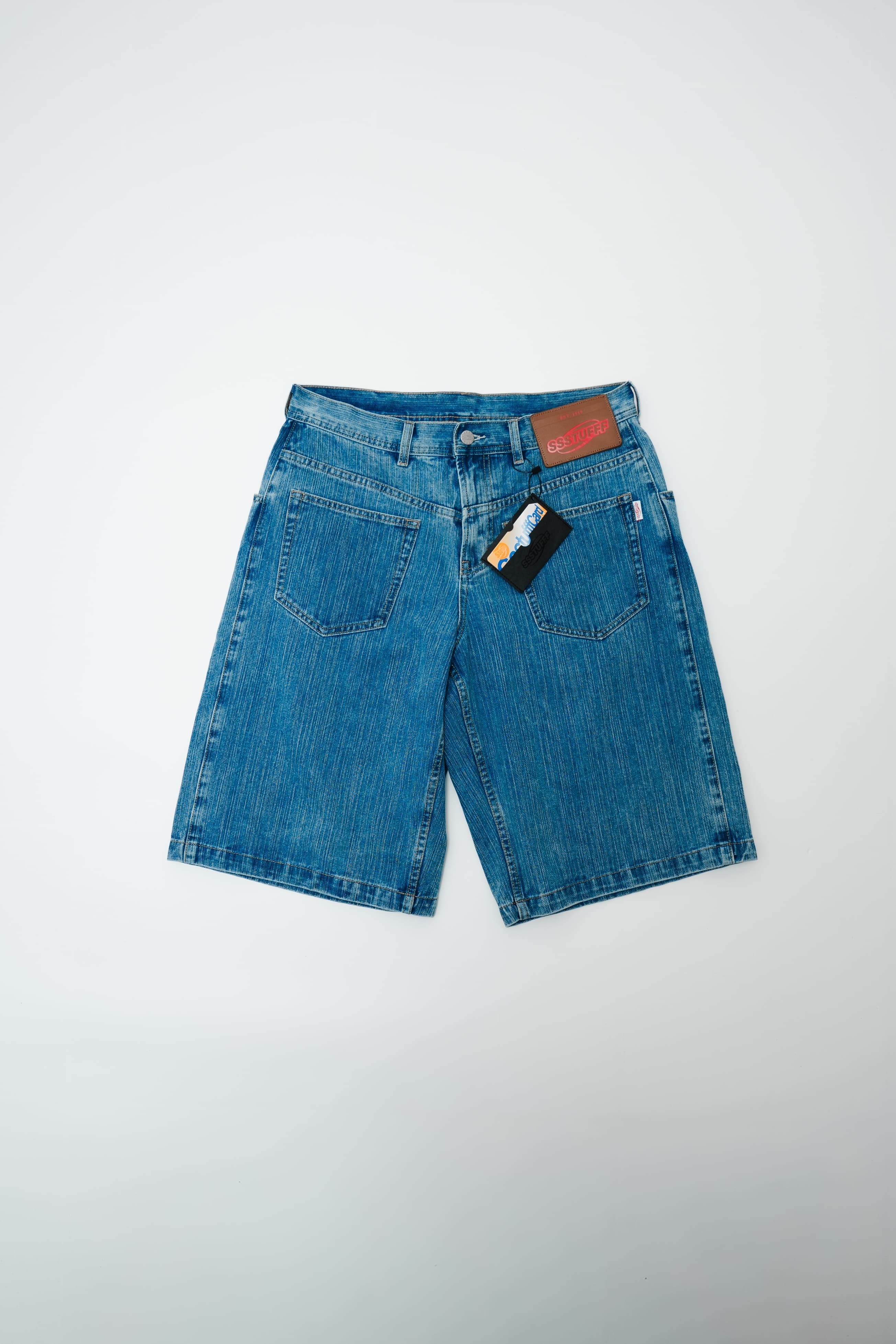 【Focus Store】現貨秒發 SSSTUFFF SS26 Card Holder Denim Shorts 牛仔短褲 SSS-SS26-PNT10