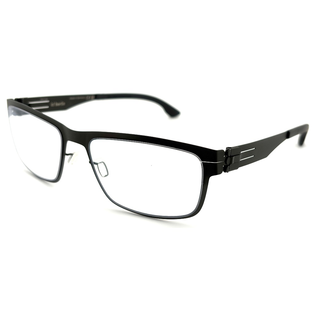 【ic! berlin】Thilo Black Shiny Black-54mm光學眼鏡(IC5323 005)