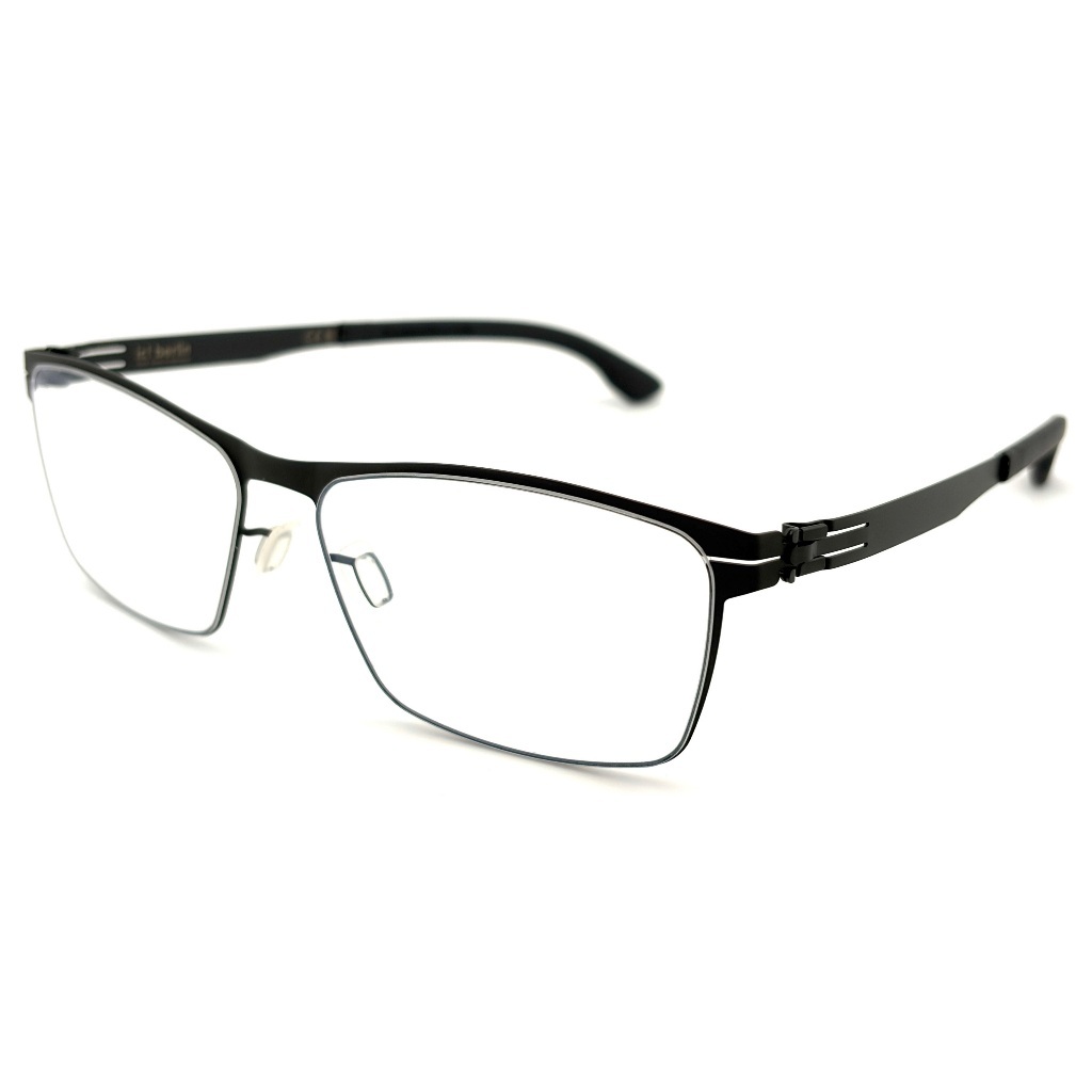 【ic! berlin】Stuart L Black-55mm光學眼鏡(IC5059 002)