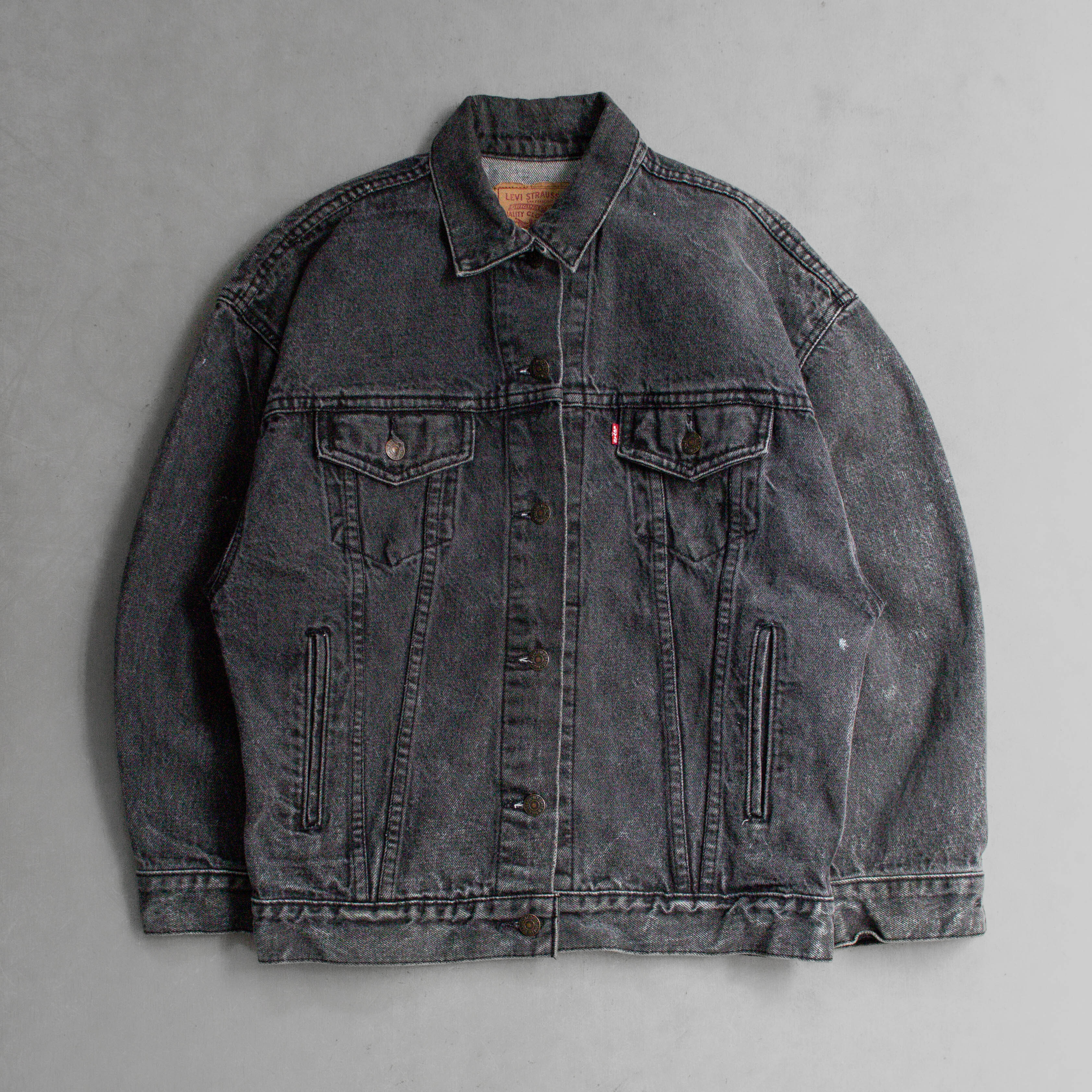 80S LEVIS BLACK DENIM JACKET 美國製 黑丹寧 卡車司機 外套 夾克