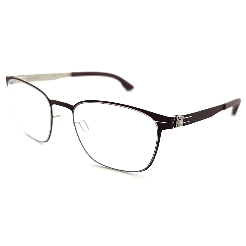 【ic! berlin】Tilmann Bordeaux Pearl-53mm光學眼鏡(IC5065 071)