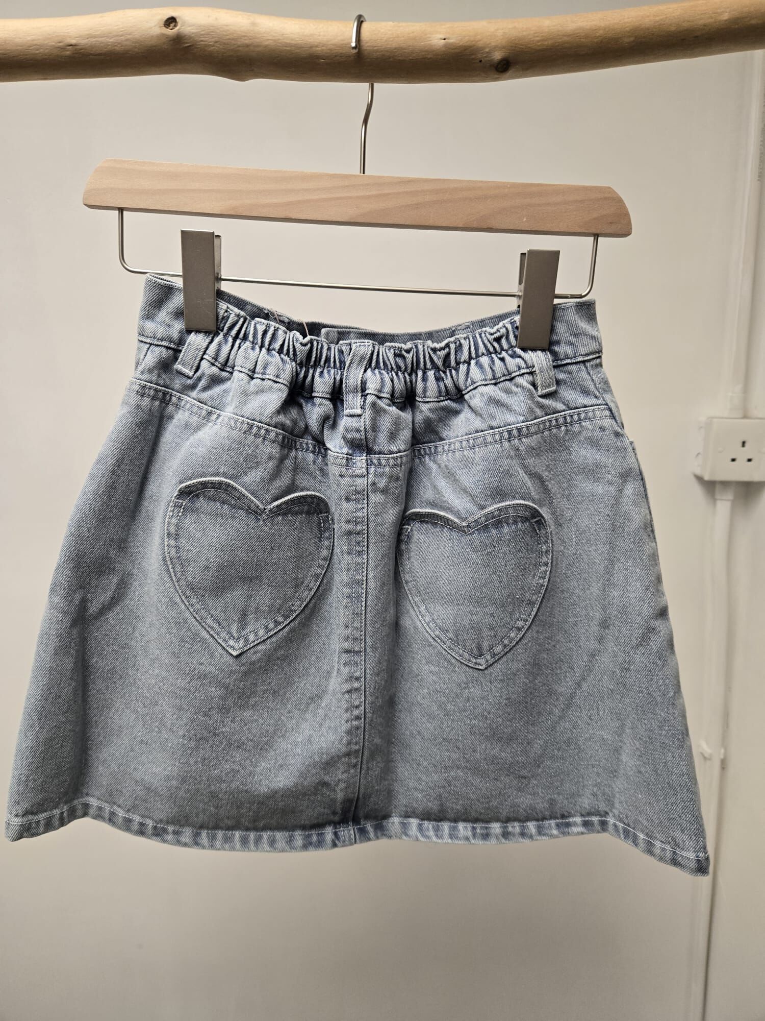 NC 心型袋 短牛仔裙