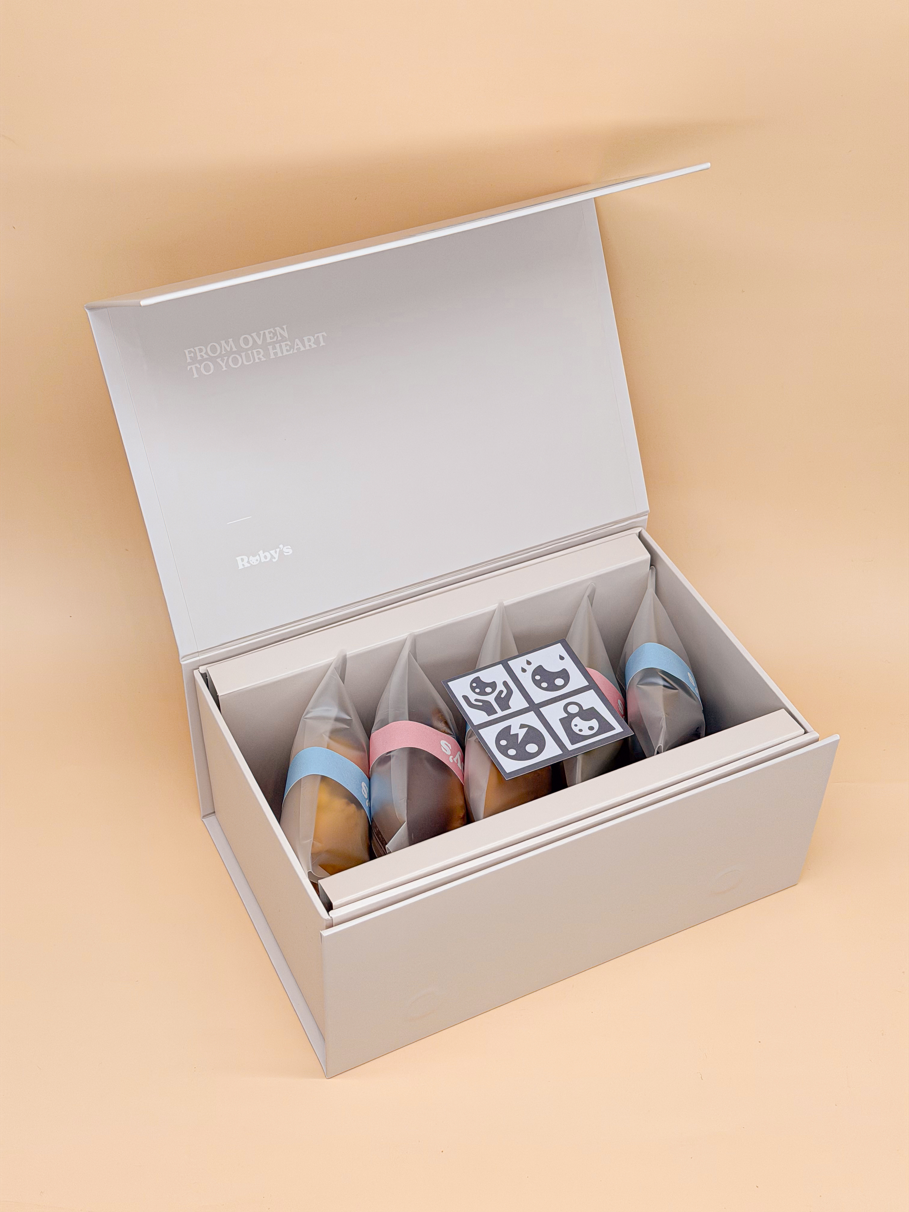 精裝彌月禮盒：5入餅乾（30 盒起訂）