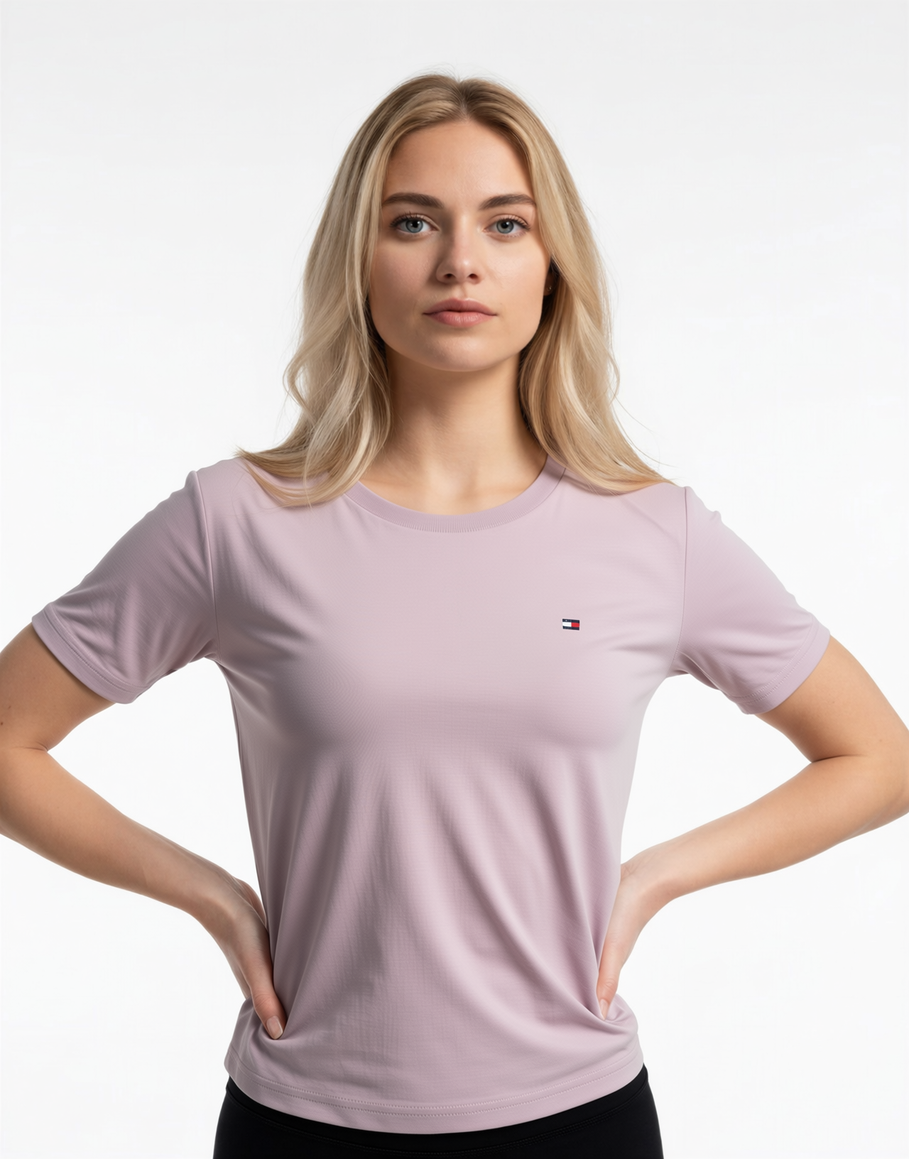 TOMMY 女款 刺繡小LOGO Tee