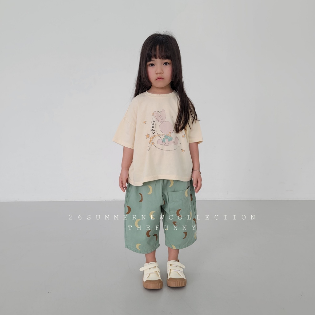 正韓夏thefunny 月亮兔兔短袖上衣