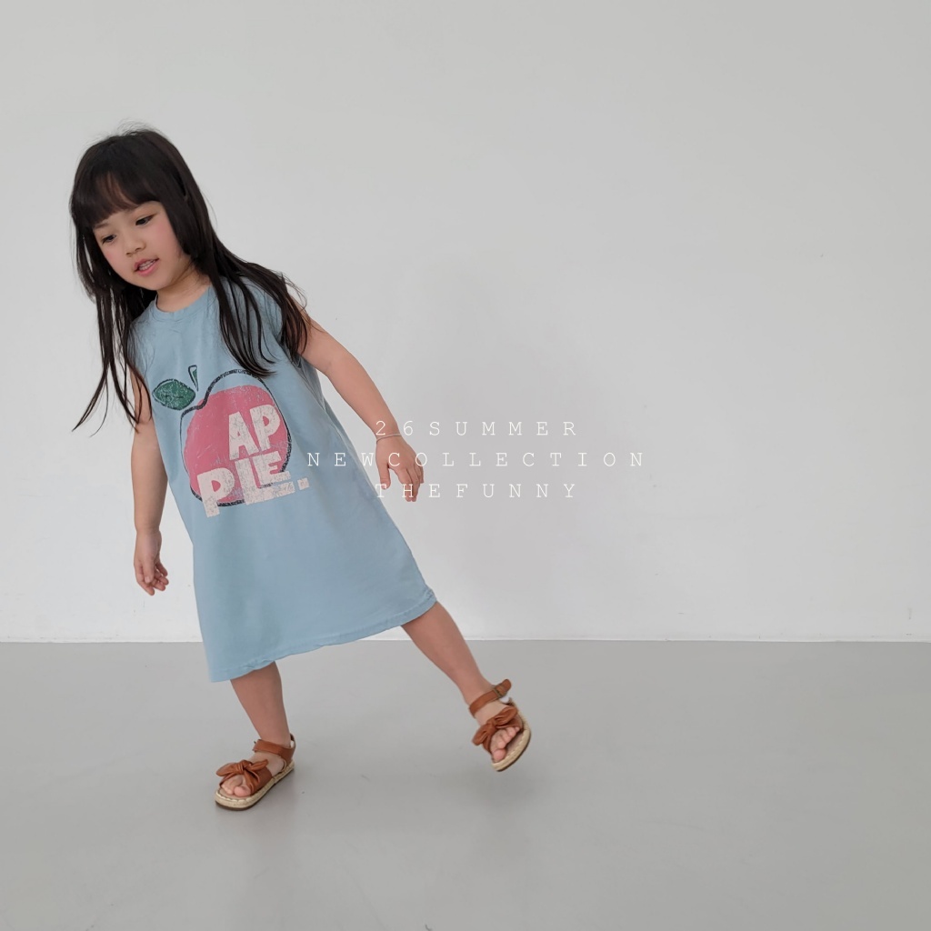 正韓夏thefunny 大蘋果無袖洋裝