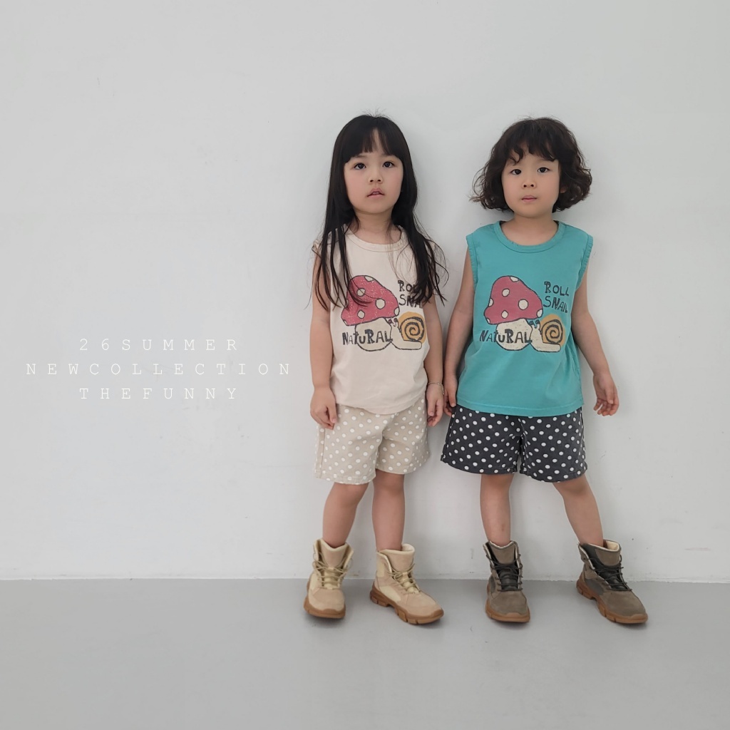 正韓夏thefunny 蘑菇蝸牛背心