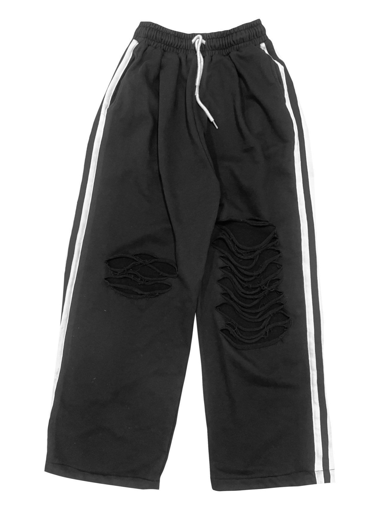 雙間破洞可束腳運動褲 P3267