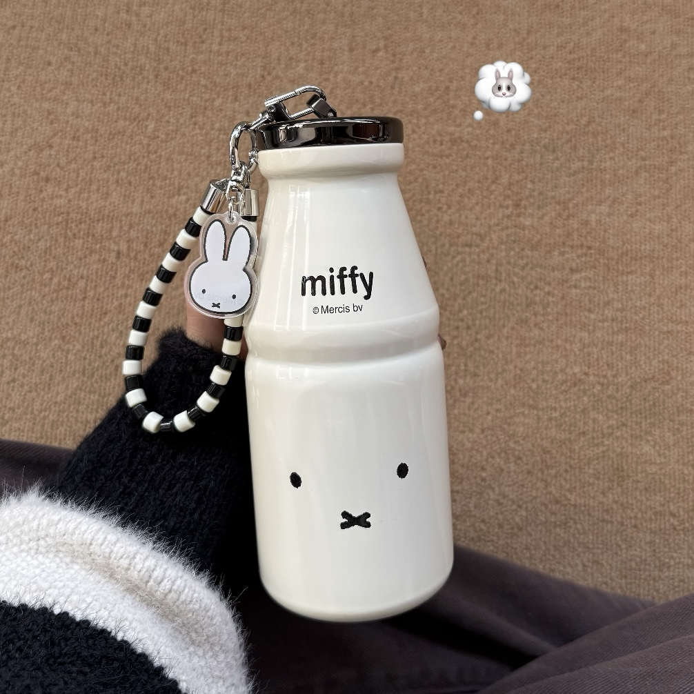 （預購）海外限定 正版授權‼️miffy米菲兔不鏽鋼保溫牛奶瓶  保溫杯
