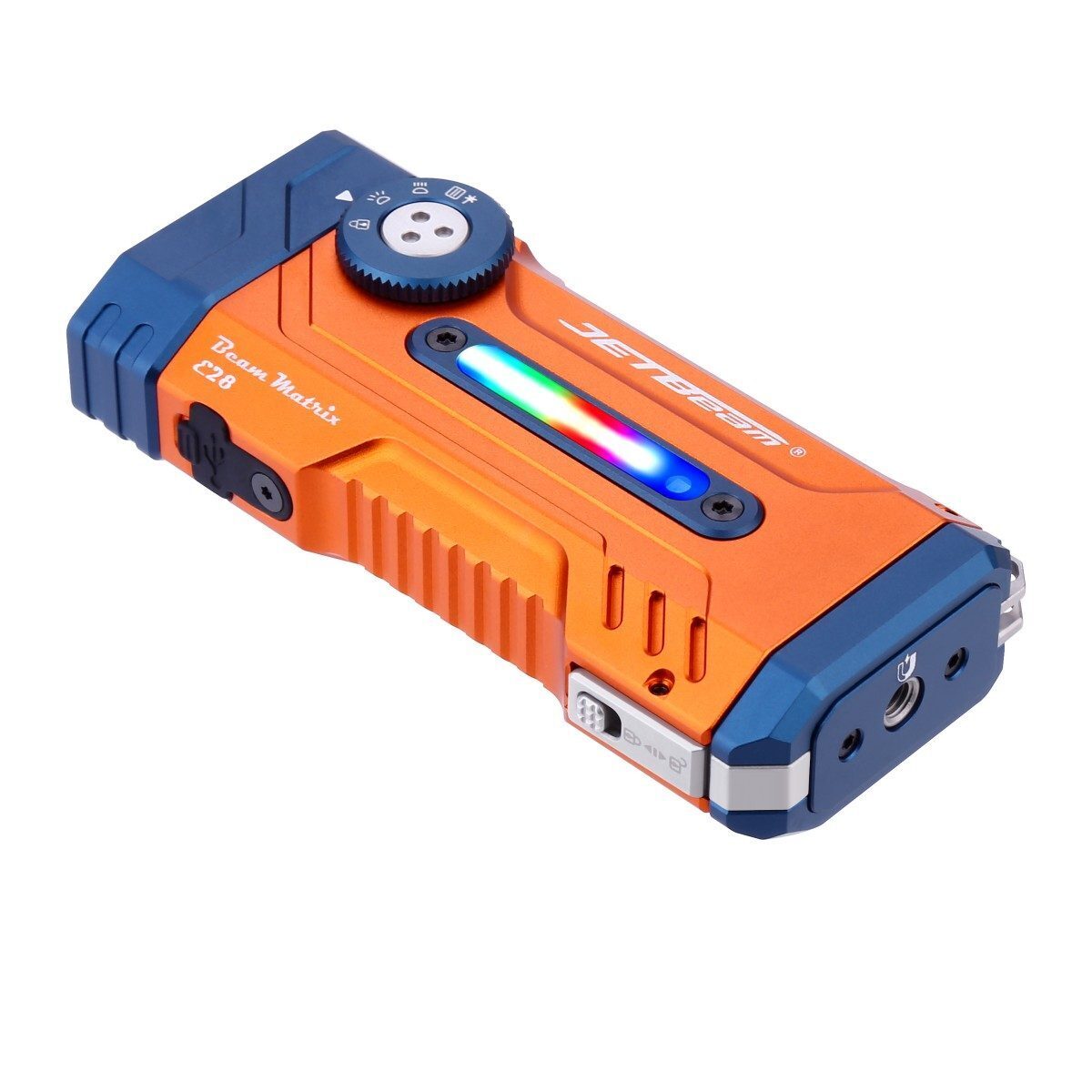 JETBeam E28 3300lm 365m RGB+UV+Green Laser Magnetic Fla
