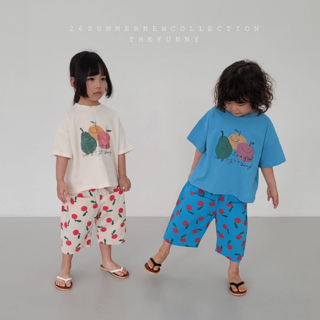 正韓夏thefunny 微笑水果短袖上衣