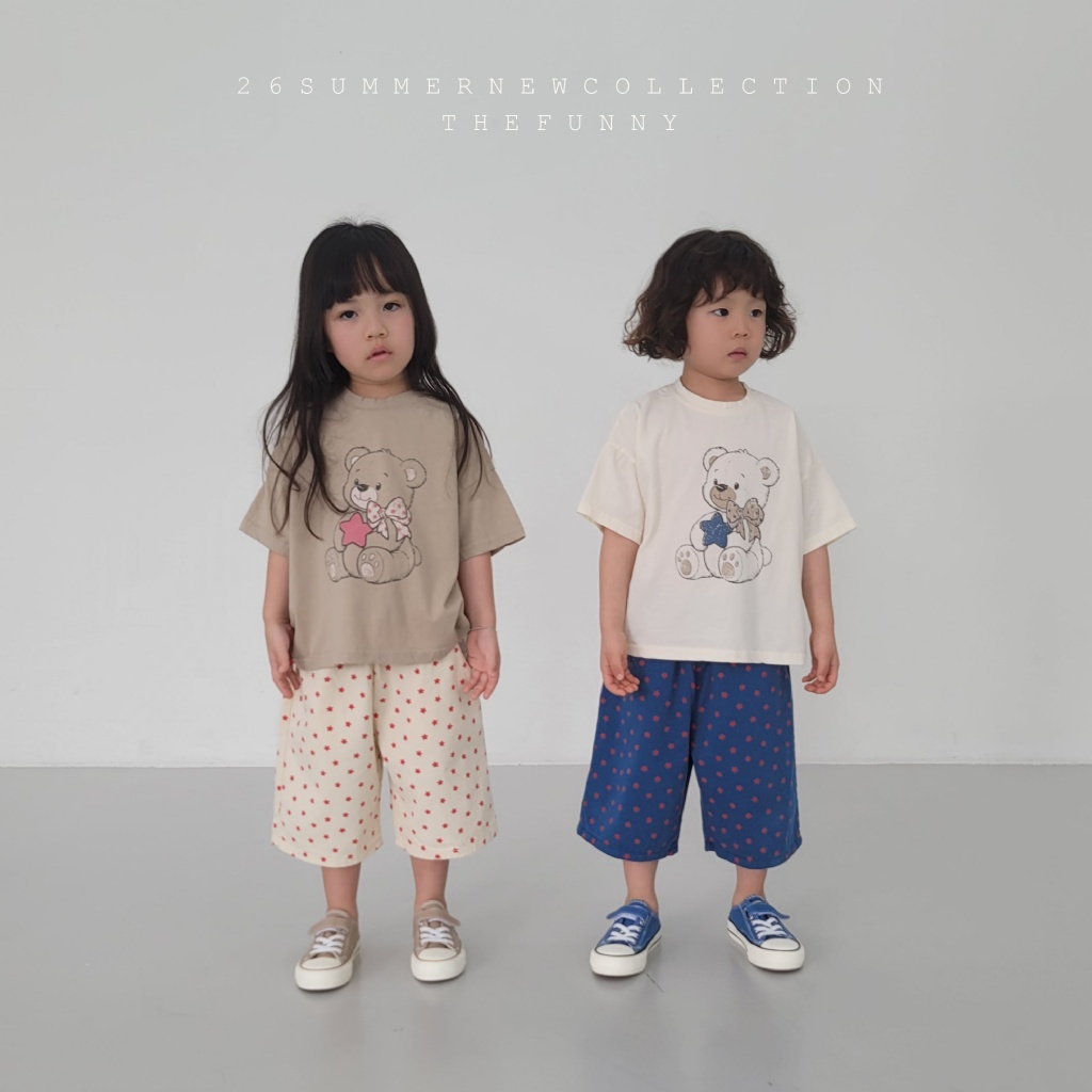 正韓夏thefunny 星星小熊短袖上衣