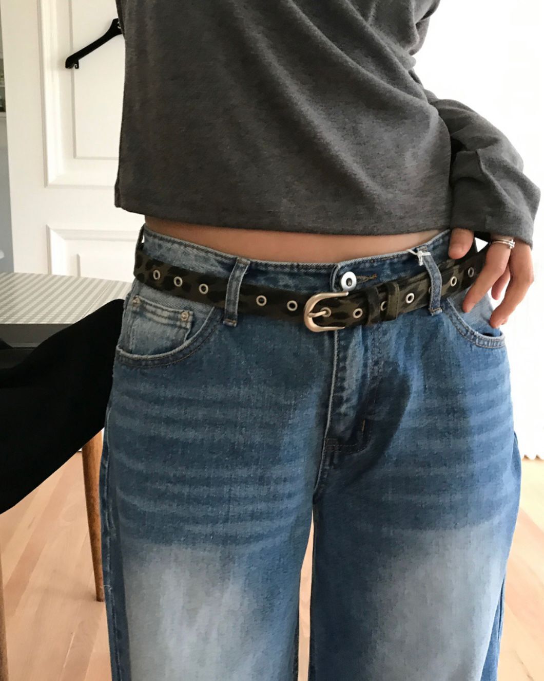 豹紋皮帶 OWN-107A